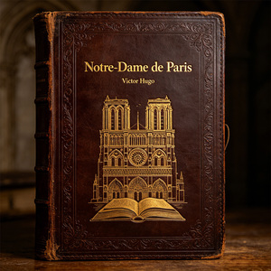 Libro Classico 'Notre Dame De Paris' in Pelle Premium con Copertina Rigida, Servizio di Stampa Personalizzata e Stampa a Caldo OEM Direttamente dalla Fabbrica - Product Image 3