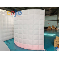 Tenda Latar Belakang Bulat LED Tiup dengan Tinggi yang Dapat Disesuaikan, Mudah Dipasang & Konstruksi Tahan Lama untuk Acara Pesta Dome
