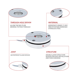 คาลิเบเทคเซ็นเซอร์น้ำหนักการบีบอัดแรงแบบกลวง, เซ็นเซอร์รับน้ำหนักน้ำหนัก200กก. - Product Image 4