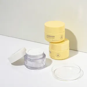 kundendefiniertes 30 g 50 g emballage-kosmetik-/cremedose-glas aus kunststoff buntes ps 1 oz 2 oz kunststoff-luxus-kosmetik-glas