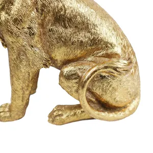 Resin Decoration Home Indoor Decoration Beautiful Resin Animal Lion For Statue