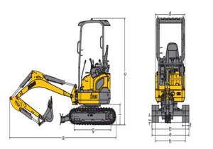 Nueva Miniexcavadora Hidráulica de Orugas, Pequeña Excavadora, Equipo de Movimiento de Tierras para Granjas - Product Image 2