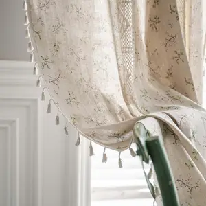 Fresh and Simple Curtains Square Crochet Patchwork Partition Curtains Floating Window Curtains Finished Product