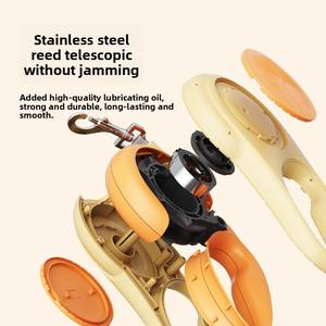 Laisse pour chien rétractable automatique à motif uni, populaire, à dégagement rapide, durable, anti-explosion, équipement de promenade pour chien, ruban - Product Image 2