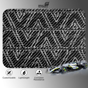 Tela de Fibra de Carbono Jacquard de 3K y 240 g/m² para Decoración de Piezas de Automóviles y Motocicletas, Ancho de 40 Pulgadas - Product Image 1
