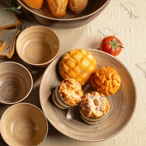 OEM/ODM personnalisable de haute qualité, vaisselle de service en bambou avec éclat de printemps naturel pour restaurant/hôtel - Product Image 5