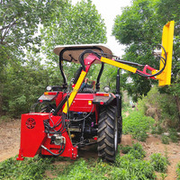 Tracteur Lovol 75 ch avec bras de débroussailleuse hydraulique monté à l'arrière
