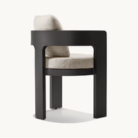 Ensemble de table et de chaises de jardin en aluminium moderne, durable, pour cour, villa, terrasse, meubles de jardin de loisirs