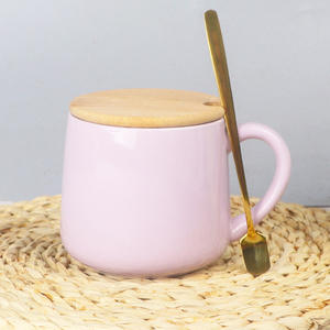 Simple <b>Macaron</b> Color Ceramic Mug Single Cup Solid Color For Gift And Daily Use - Product Image 3