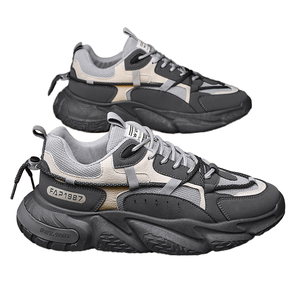 รองเท้าผ้าใบผู้ชายสำหรับฤดูร้อน ระบายอากาศได้ดี ทันสมัย สวมใส่สบาย เหมาะสำหรับวิ่ง เดิน และเล่นกีฬาแบบลำลอง พร้อมฟังก์ชั่นเพิ่มความสูง - Product Image 1