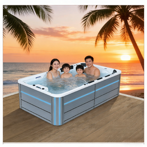 <span class=keywords><strong>Spa</strong></span> de luxe encastrable pour jardin avec massage par remous : créez votre zone de relaxation privée - Product Image 5