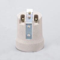 Fabricant chinois de haute qualité, support de lampe en céramique F519 E27 avec support