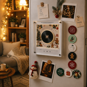 Nouveau lecteur de CD 9 pièces avec rétroéclairage chaleureux, design Matryoshka, cadre photo musical NFC personnalisé style russe, remplaçable, pour Noël - Product Image 2