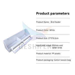 Alimentador de pájaros GSF, comedero de pájaros de plástico, comedero de pájaros, plástico reciclado con soporte para alimentación, riego, loro, canario, Paloma - Product Image 6