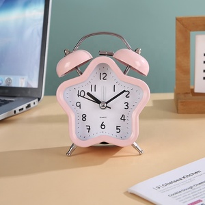 Reloj despertador clásico de diseño moderno de 3 pulgadas con dos campanas y puesta de sol para personas que duermen mucho a un precio competitivo, reloj de escritorio - Product Image 3