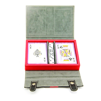 Étui de rangement pour cartes à jouer en papier personnalisé avec sac de rangement pour cartes, boîte pour usage familial, grande capacité et design durable