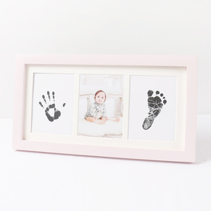 Cornice Fotografica in Legno Impermeabile per Mani e <span class=keywords><strong>Piedi</strong></span> del Neonato, Installazione da Tavolo, Forma Rettangolare - Product Image 5