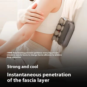 Pistola de masaje de espalda de 8 cabezales, percusión de tejido profundo, pistola de Fascia de impacto de 12mm, Fitness, deportes, trabajo de oficina, relajación, pistola de masaje eléctrica - Product Image 6