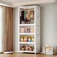 Grand organisateur de vêtements en plastique, boîte de rangement pour linge, jouets, vêtements, nouvelle collection