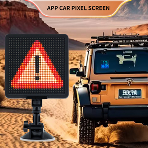 Écran LED de lunette arrière en verre de voiture en couleur BT Phantom Display Clock Pixel screen BT Phantom Display clock pixel screen - Product Image 6