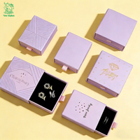 Boîte cadeau en carton rigide personnalisée pour bijoux et cosmétiques, emballage coulissant haut de gamme avec logo