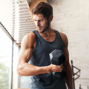 Гантели шестигранные с резиновым покрытием для тяжелых нагрузок, не скатывающиеся, для силовых тренировок, для коммерческих тренажерных залов и фитнеса - Product Image 5