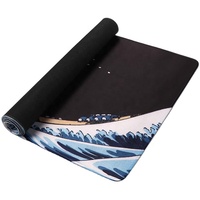 Tapis de souris de jeu personnalisé à motif vague marine, prêt à être expédié, tapis de bureau en caoutchouc pour le bureau – Vente chaude
