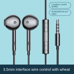 Tai nghe âm thanh nổi cpn62 HD mới của Lanston với micrô được điều khiển bằng dây cho HuaWei cho điện thoại di động Xiaomi giao diện 3.5mm - Product Image 3