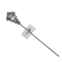 Termopar de resistencia térmica Pt100 de acero inoxidable de 3 hilos con rosca NPT M20x1.5