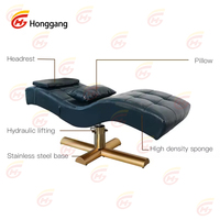 Salon de beauté de luxe cils incurvés extensions de cils faciaux lit portable thai spa ascenseur hydraulique massage de tables lit