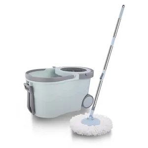 hot sell round rotating mop floor cleaning magic 360 spin cleaning mop dirty water depart bucket