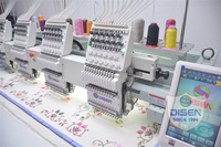 Fournitures quatre têtes multi-aiguilles 12/15 broches Machine à broder automatique informatisée 4 têtes pour chapeau casquette t-shirt broderie plate