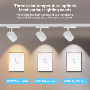 160lm/W siêu sáng theo dõi duy nhất dẫn nhôm đường sắt hệ thống chiếu sáng 45W Đèn trần nhà bếp - Product Image 5