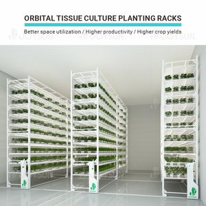 Sistema de Cultivo LED Personalizado de Múltiples Niveles para Interiores, Rack Móvil Rodante para Agricultura Vertical Hidropónica - Product Image 3