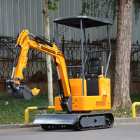 Mini-excavatrice Euro V de 1,2 tonne, moteur Koop avec commande par commande manuelle