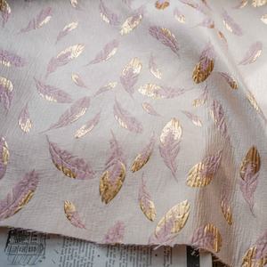 Самая модная жаккардовая ткань из золотого Шелкового перья с тиснением, Высококачественная весенне-осенняя Женская ткань - Product Image 3
