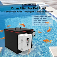 Filtre à tambour rotatif à contre-lavage automatique pour l'aquaculture, 5-10 m³/h, filtre à tambour pour koï, pour les systèmes de filtration d'aquaculture professionnels