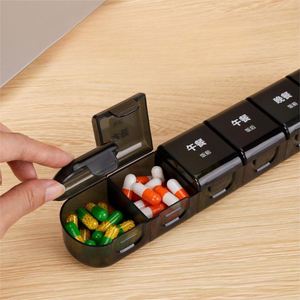 Mini-boîtes à pilules, petite boîte à pilules pour usage quotidien, conteneur à pilules à 6 compartiments |   Boîte de rangement pour pilules pour le bureau et les voyages - Product Image 3