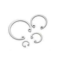 Wholesale DIN472 304 Stainless Steel Self-Lock Retaining Rings Internal Spiral Circlips Snap Rings 46~54Hrc Hardness 8mm Inner