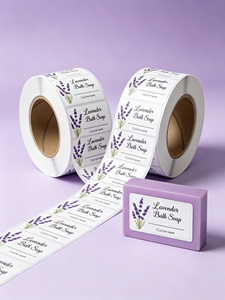 Etiquetas Personalizables para Jabón - Pegatinas de Vinilo Resistentes al Agua para Jabón Artesanal, Barras de Aceites Esenciales y Cosméticos Naturales - Product Image 3