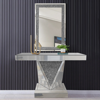 Table de console murale de style italien avec miroir récemment fait à la main