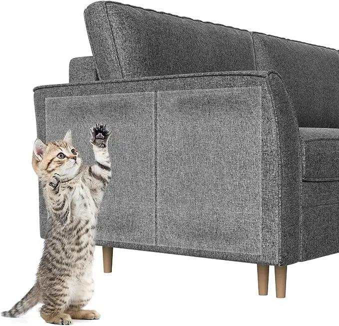 Deri mobilya için temizle anti scratch kedi çizik eğitim bandı