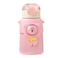 Nouveau mignon enfants en acier inoxydable 316 isolé sous vide Thermos tasse Portable ours tasse pour étudiants Internet de grande valeur
