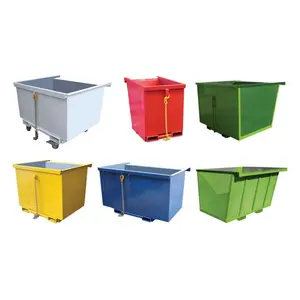 Skip Garbage Waste Bin Trash Outdoor Skip Bin Industrial Flat Pack Recycle Steel Skip Bin Container