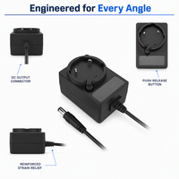 Adaptor Frontpower 12v 1amp 12v1a dengan Colokan yang Dapat Diganti, Adaptor AC/DC Bersertifikasi BIS UCKA UL CE GS SAA untuk TV Set-top Box