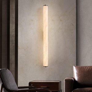 Applique murale en marbre espagnol en cuivre massif <span class=keywords><strong>de</strong></span> luxe, décoration moderne <span class=keywords><strong>de</strong></span> <span class=keywords><strong>salle</strong></span> <span class=keywords><strong>de</strong></span> <span class=keywords><strong>bain</strong></span> d'hôtel, <span class=keywords><strong>luminaire</strong></span> mural LED 12w pour chambre à coucher - Product Image 2