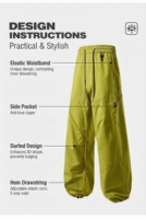 Pantalon cargo de randonnée pour homme, haute qualité, logo personnalisé, coupe droite, coupe-vent, imperméable, multi-poches, pour la montagne