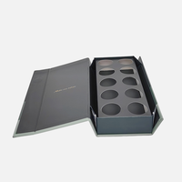 Boîte pliante en papier d'art de 2mm d'épaisseur imprimée avec logo personnalisé Carton robuste de concepteur Capsules de café carrées de forme carrée UV à la mode