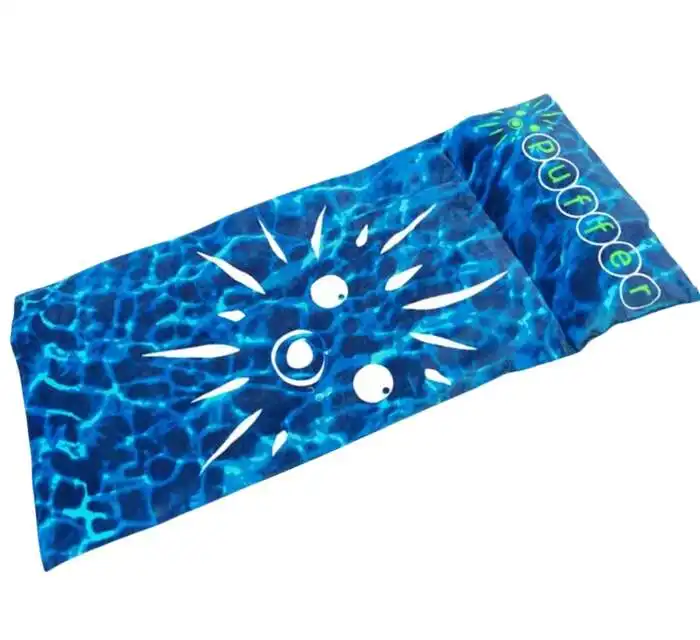 Toalla de baño de algodón de alta calidad, almohada inflable, toalla de playa personalizada con almohada