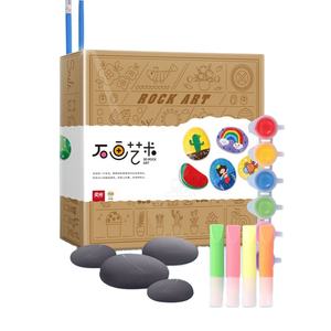 Stone DIY painting play set kids creative drawing toy <span class=keywords><strong>rock</strong></span> painting kits - Product Image 1